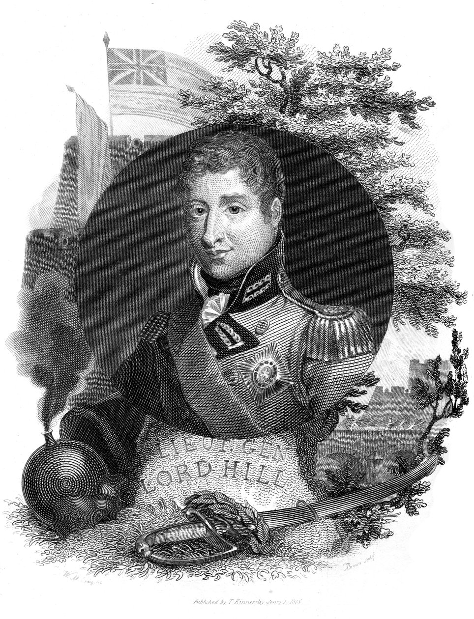 लेफ्टिनेंट जनरल लॉर्ड हिल, 1816। द्वारा आई। ब्राउन