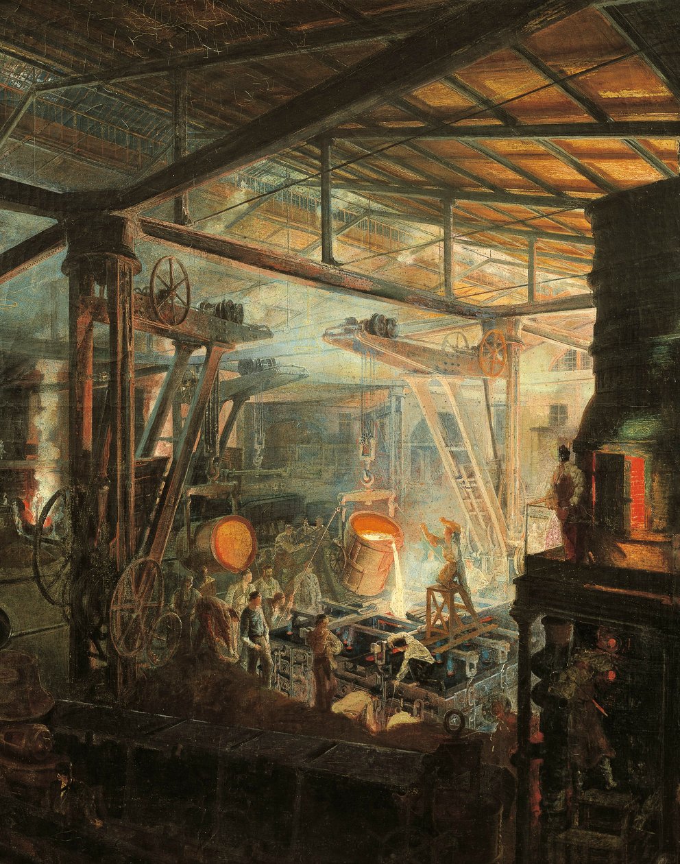 फ्रांस, द फाउंड्री, सीए। 1864 (कैनवास पर तेल) द्वारा इग्नेस फ्रेंकोइस बोनहोमे