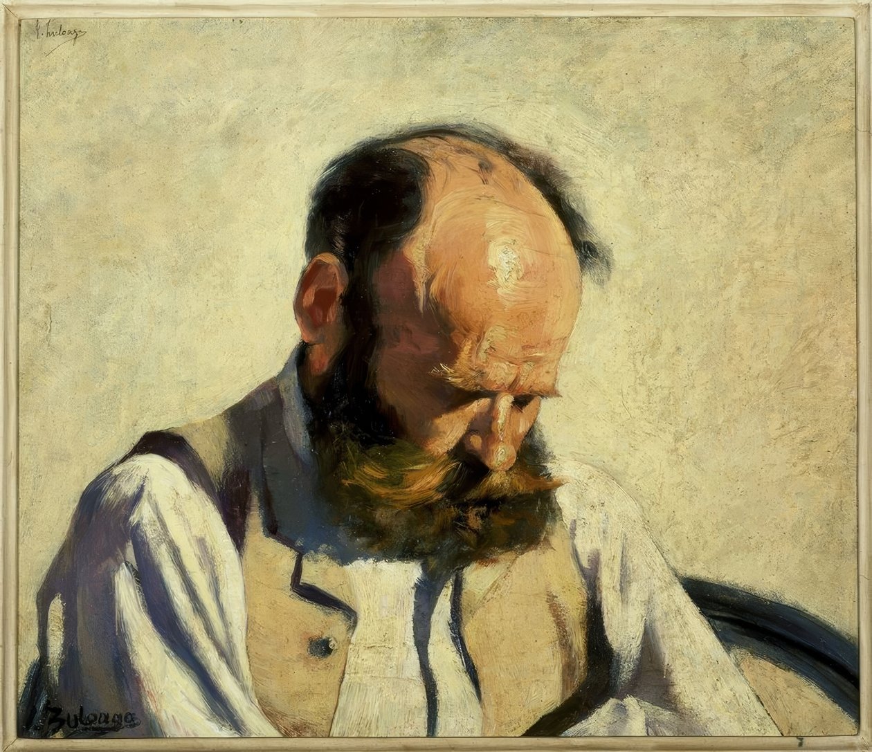 MENDIGO HEAD - 1890 - OLEO - LIENZO - 43X50 CM द्वारा इग्नासिओ ज़ुल्ओगा वाई ज़बलेटा