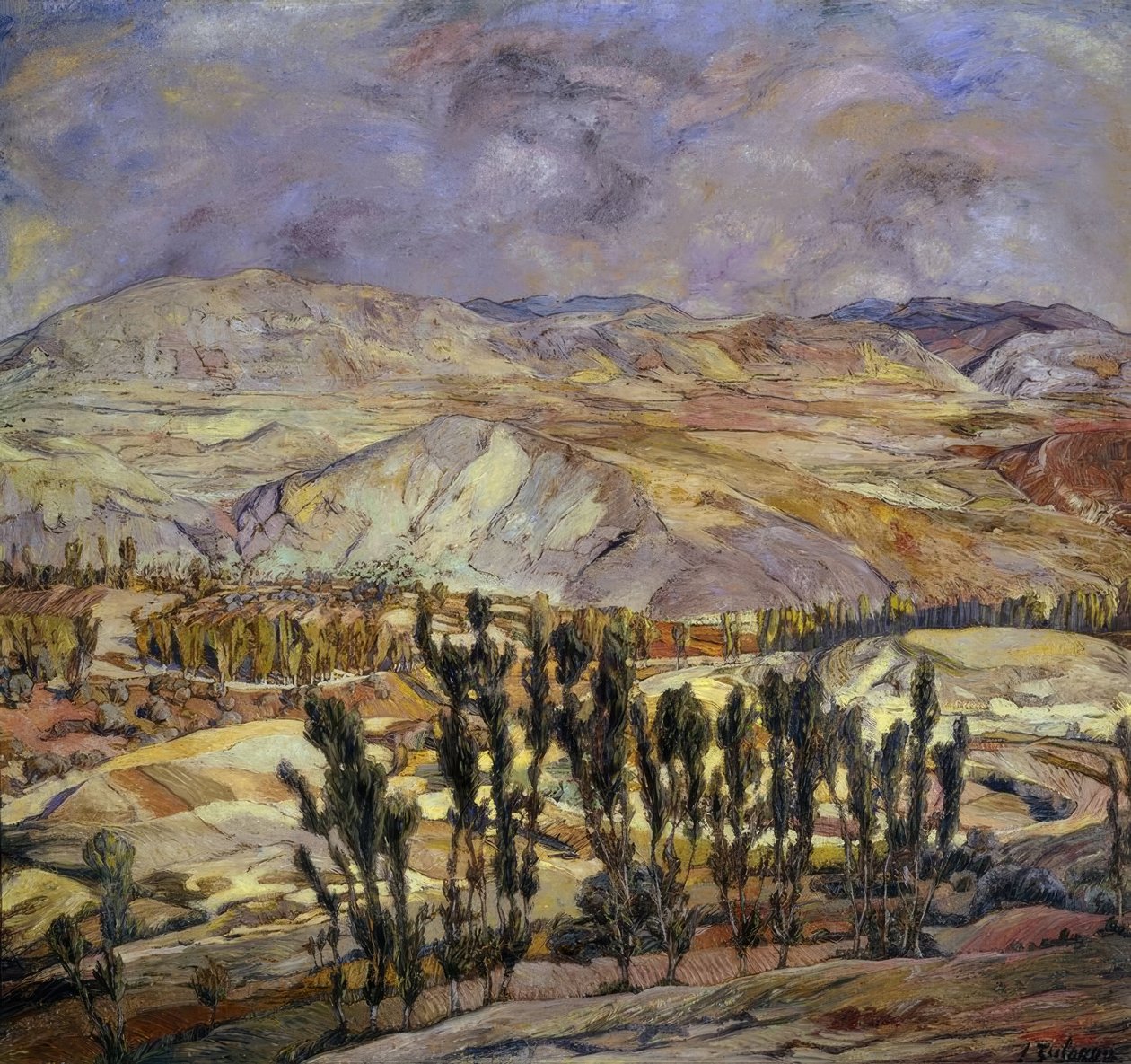 कैलाटायड में लैंडस्केप, 1930, कैनवस पर तेल, 113 × 123 सेमी, AS00634 द्वारा इग्नासिओ ज़ुल्ओगा वाई ज़बलेटा
