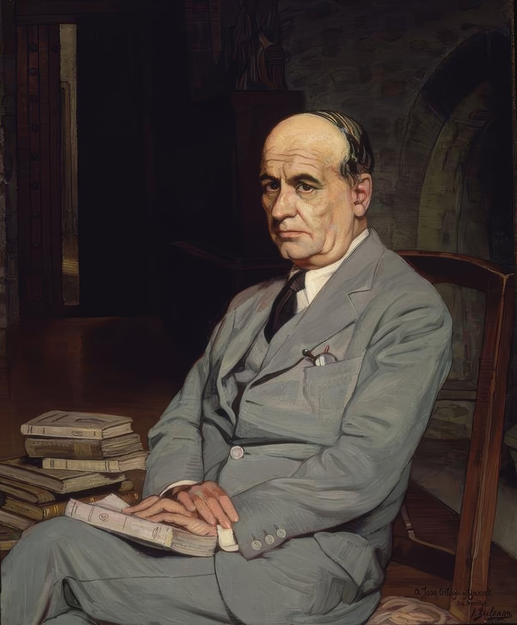जोस ORTEGA Y GASSET का पोर्ट्रेट - 1917 - O - L - 215X161 द्वारा इग्नासिओ ज़ुल्ओगा वाई ज़बलेटा