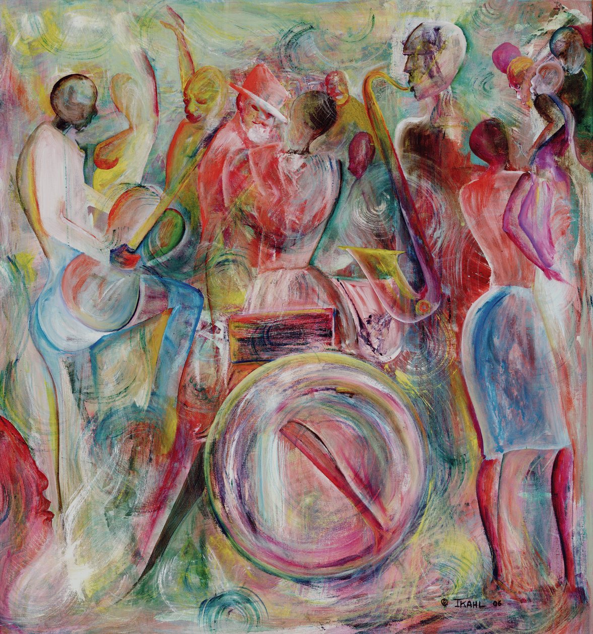 न्यू ऑरलियन्स, 2006 (ऐक्रेलिक ऑन बोर्ड) द्वारा इकाहल बेकफोर्ड