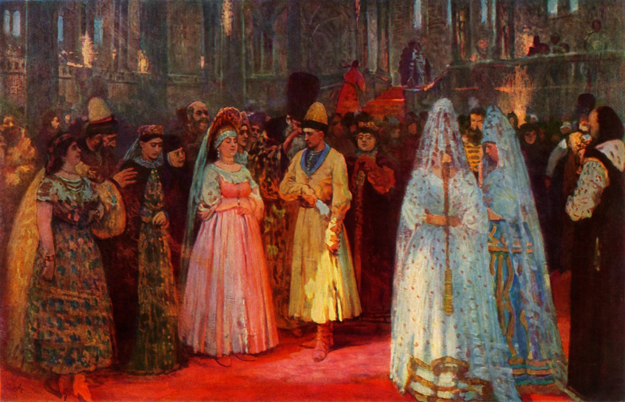 ज़ार की दुल्हन चुनना, 1884, 1965। द्वारा इल्या एफिमोविच रेपिन