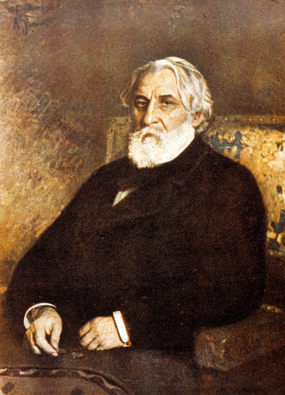 इवान सर्गेइविच तुर्गनेव का पोर्ट्रेट (1818-83) (कैनवास पर तेल) द्वारा इल्या एफिमोविच रेपिन