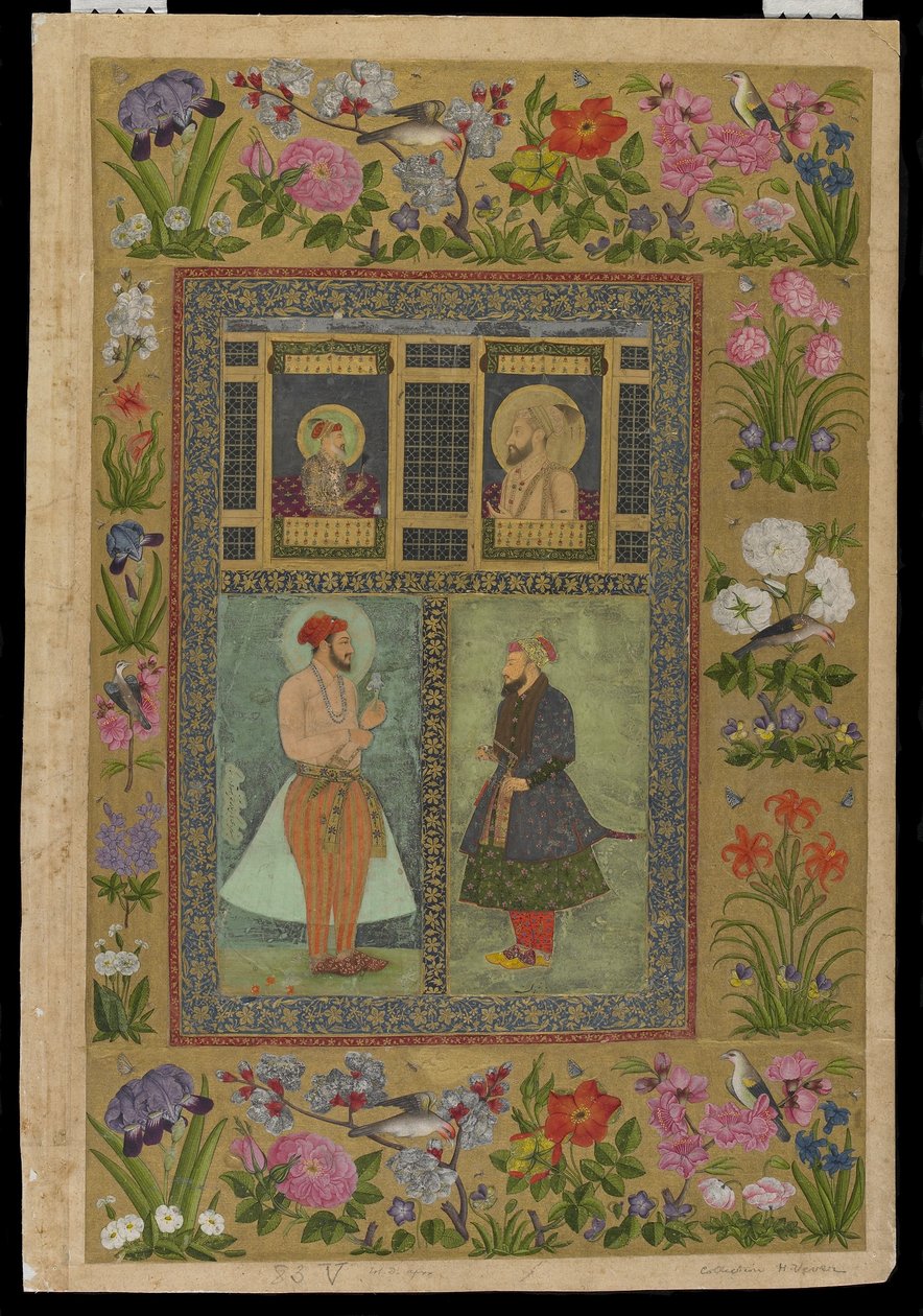 सेंट पीटर्सबर्ग एल्बम से चार चित्र, c.1650-60 द्वारा इमाद अल हसनी