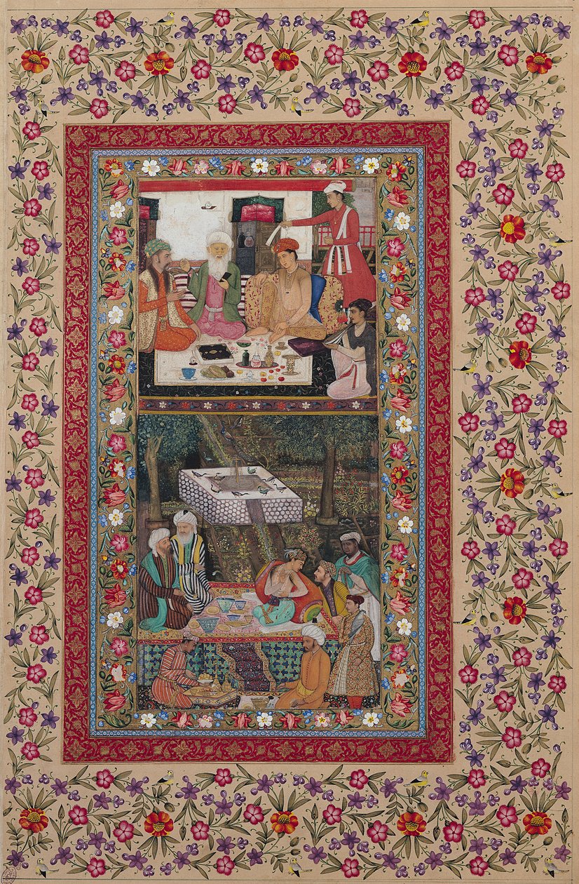 सुश्री ई -14 रीडिंग श्लोक और एक मोराक्क् से एक बगीचे में एक भोज द्वारा इंडियन स्कूल