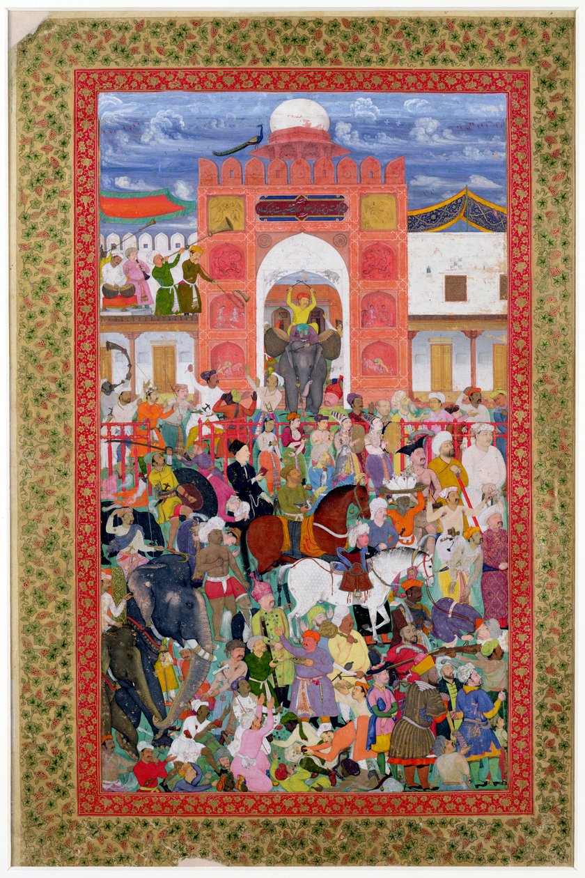 सम्राट ईशांगीर (1569-1627) 1605 के राज्याभिषेक के अवसर पर सुश्री ई -14-3.21 ए उत्सव द्वारा इंडियन स्कूल