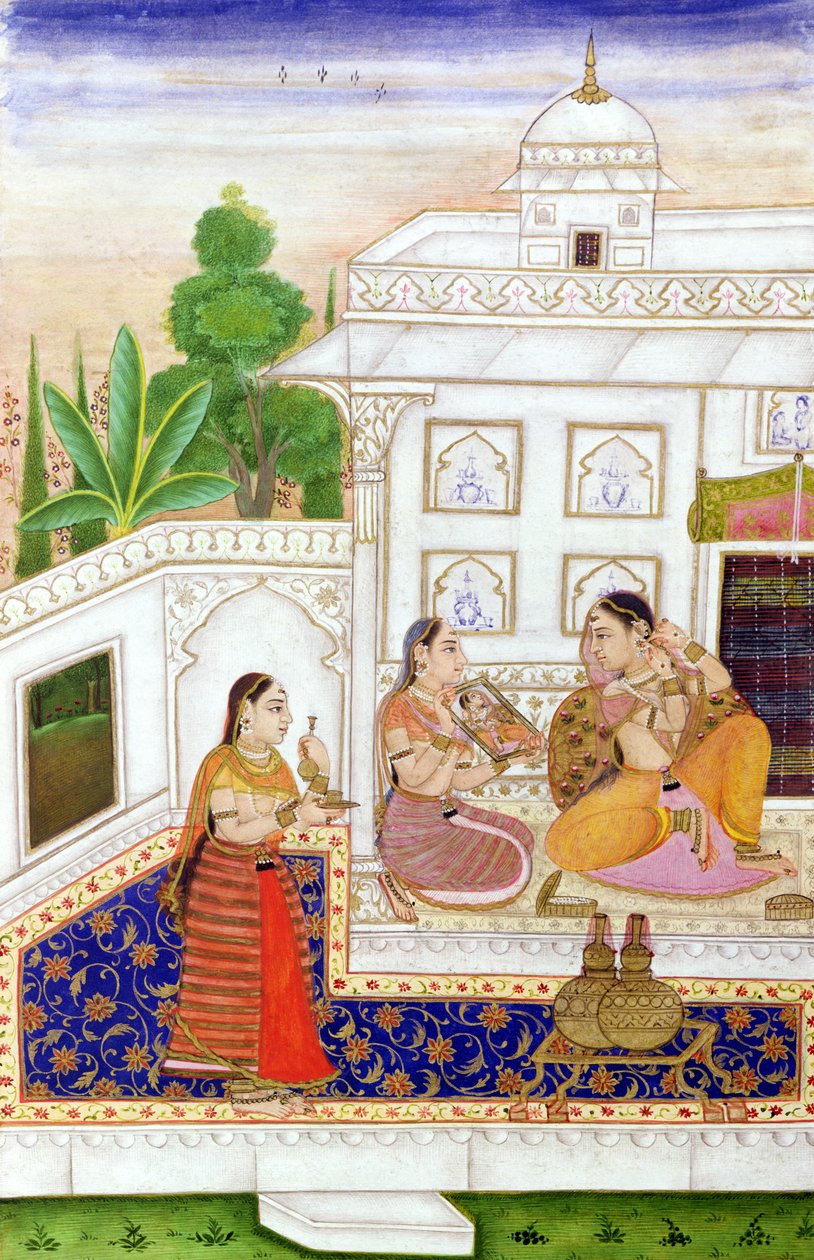 विलावल रागिनी: बीकानेर, राजस्थान के एक रागमाला से महिला अपने शौचालय में द्वारा इंडियन स्कूल