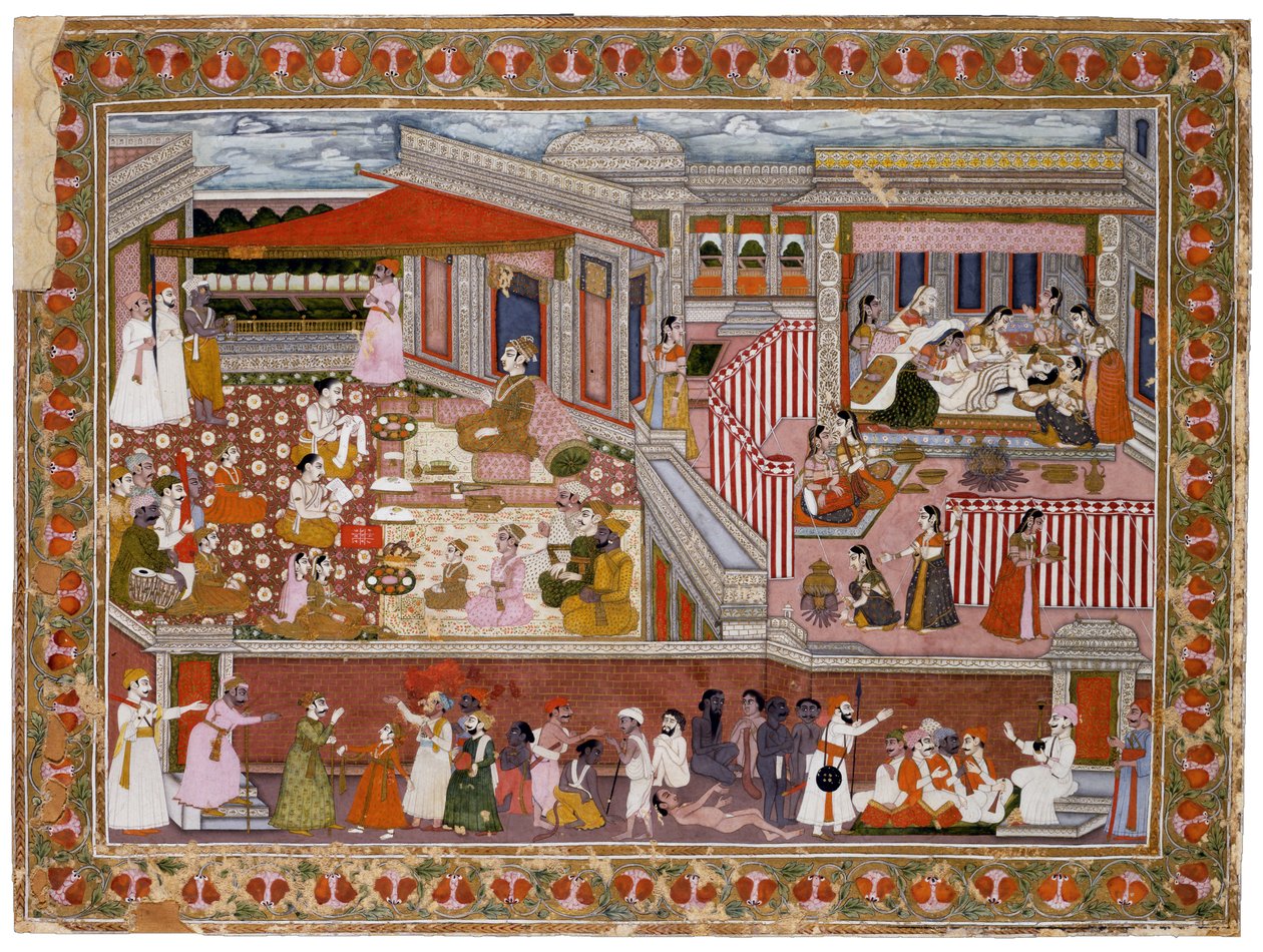 एक पैलेस में जन्म, 1760-1770 द्वारा भारतीय कला