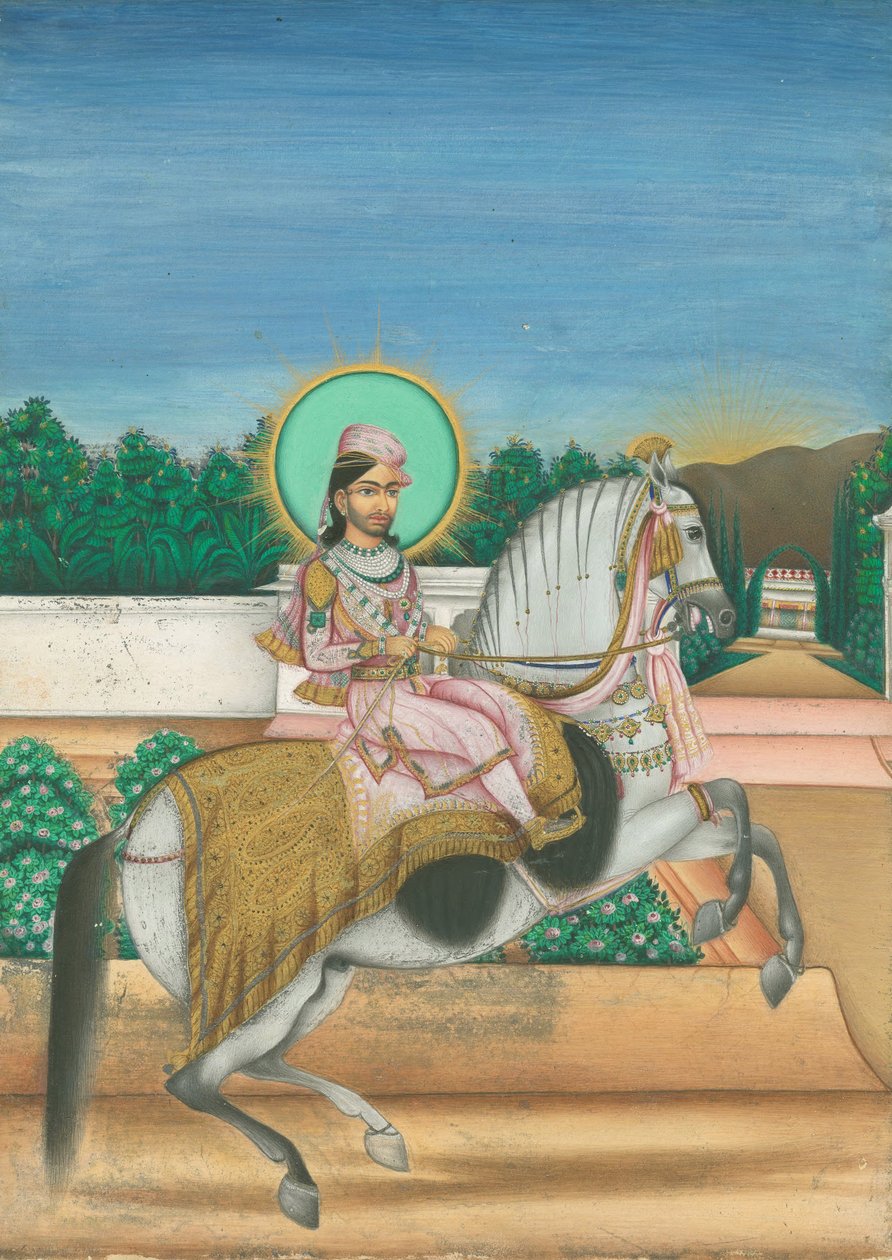 अलवर के महाराज श्योदान सिंह, सीए 1820 द्वारा भारतीय कला