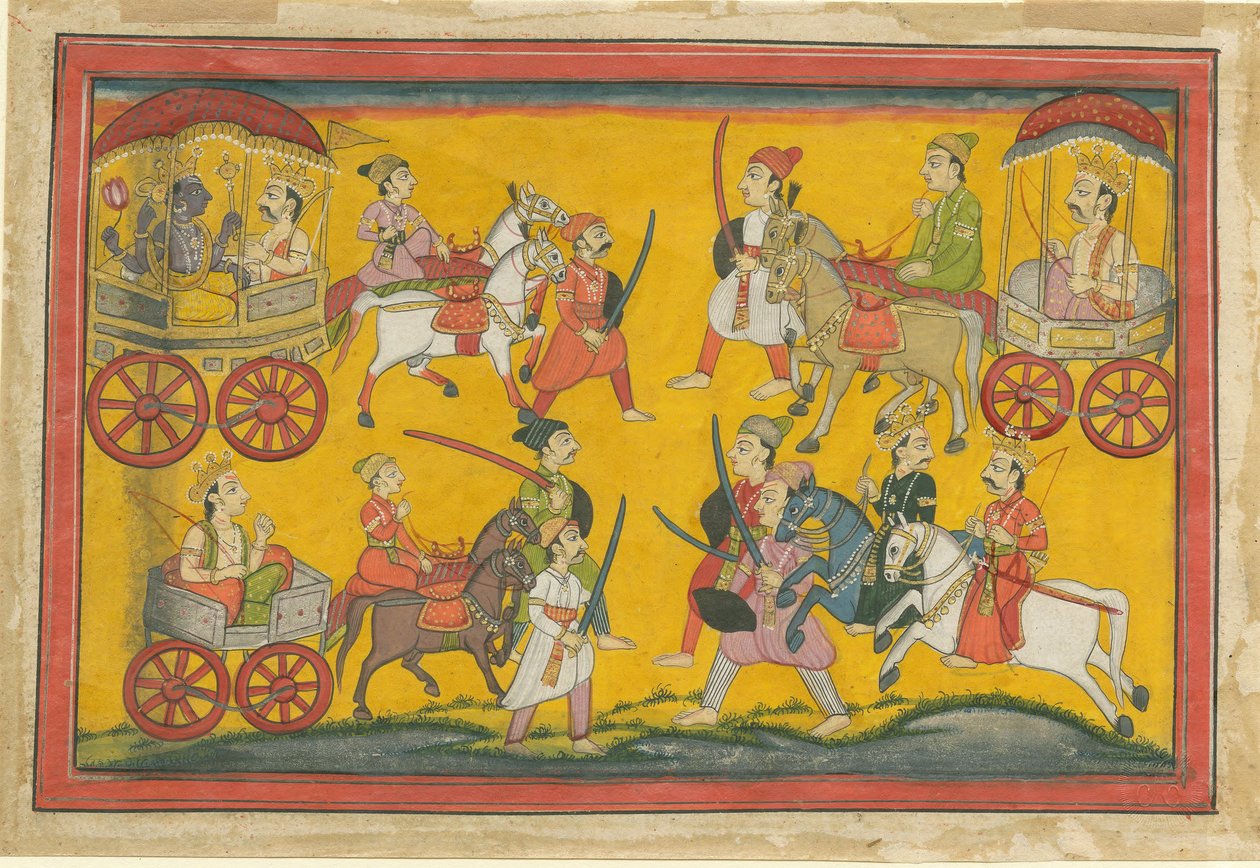 विष्णु बारात, सी। 1755 द्वारा भारतीय कला