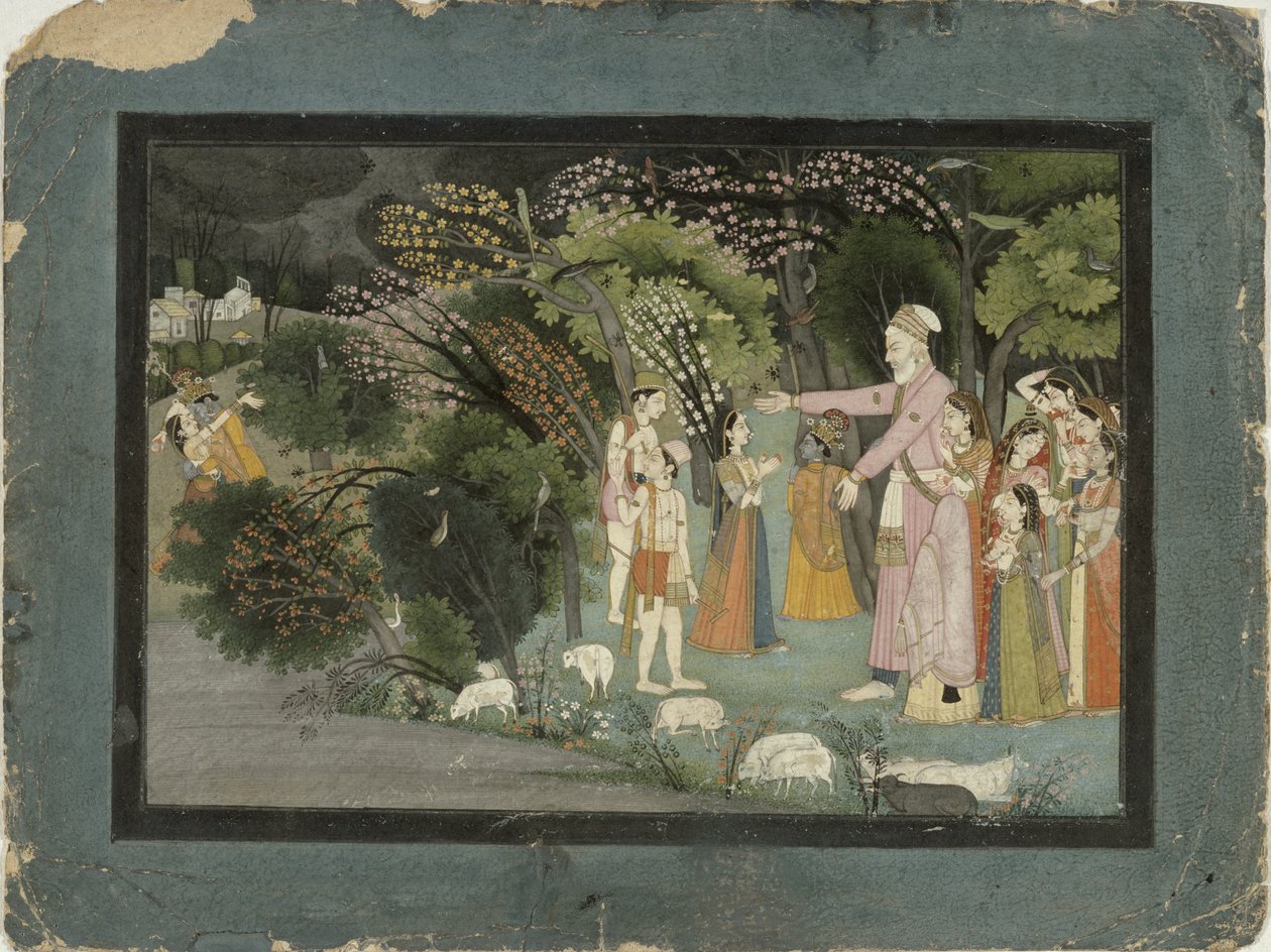 51.20728 नंदा ने राधा को गीता गोविंदा, गढ़वाल, पहाड़ी, 1790 से कृष्ण घर ले जाने के लिए कहा। द्वारा इंडियन स्कूल