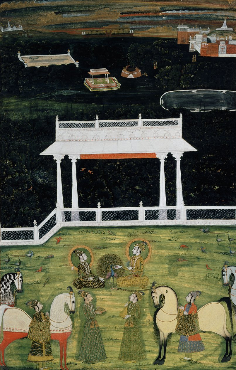 एक रियासत स्वर्ग, सी। 1750-1760 द्वारा इंडियन स्कूल