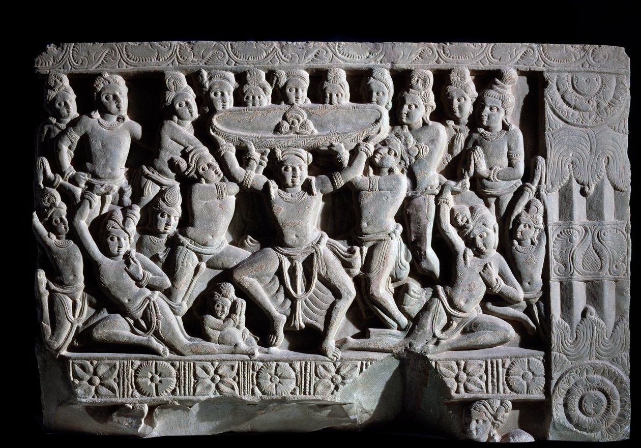 पगड़ी की आराधना (राहत का टुकड़ा, 225-325) द्वारा इंडियन स्कूल