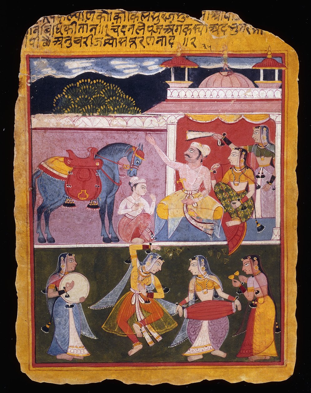 17 वीं सदी की शुरुआत में केशव दास के रसिकप्रिया का एक चित्रण द्वारा इंडियन स्कूल