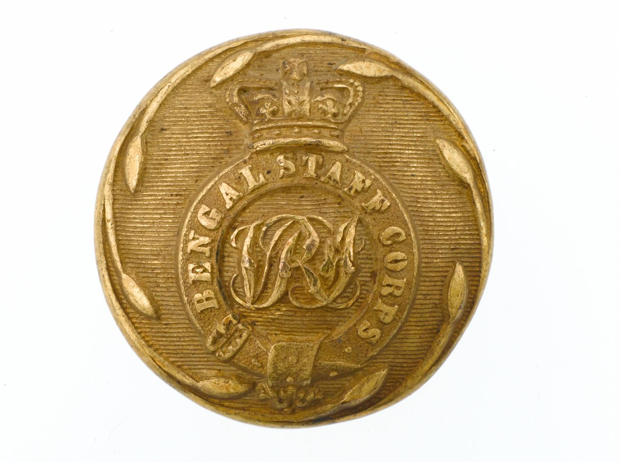 बटन, बंगाल स्टाफ कोर, 1861-1876 द्वारा इंडियन स्कूल