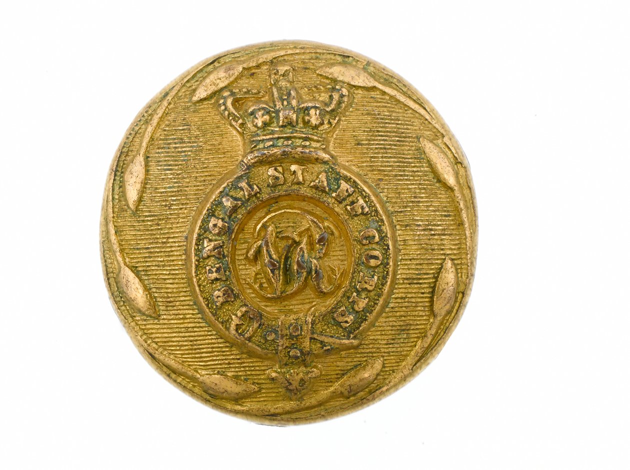 बटन, बंगाल स्टाफ कोर, 1876-1891 द्वारा इंडियन स्कूल
