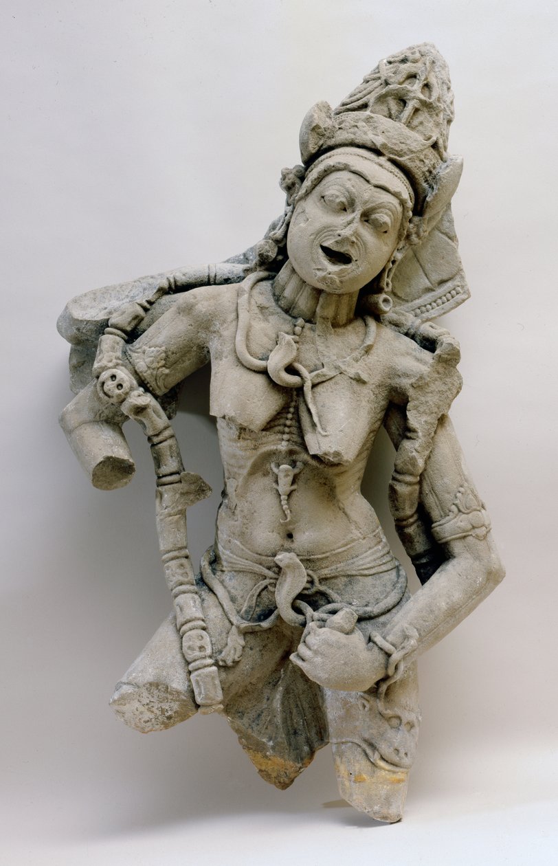 Chamunda, Hinglajgarh culture, 1000 AD (sandstone) द्वारा इंडियन स्कूल