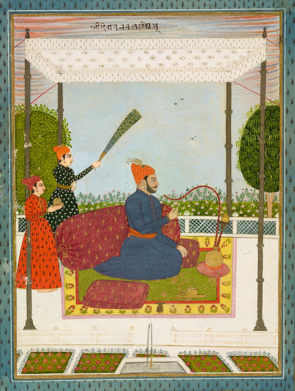 Diwan Nawal Singh, Prime Minister of Datia, c.1750 द्वारा इंडियन स्कूल