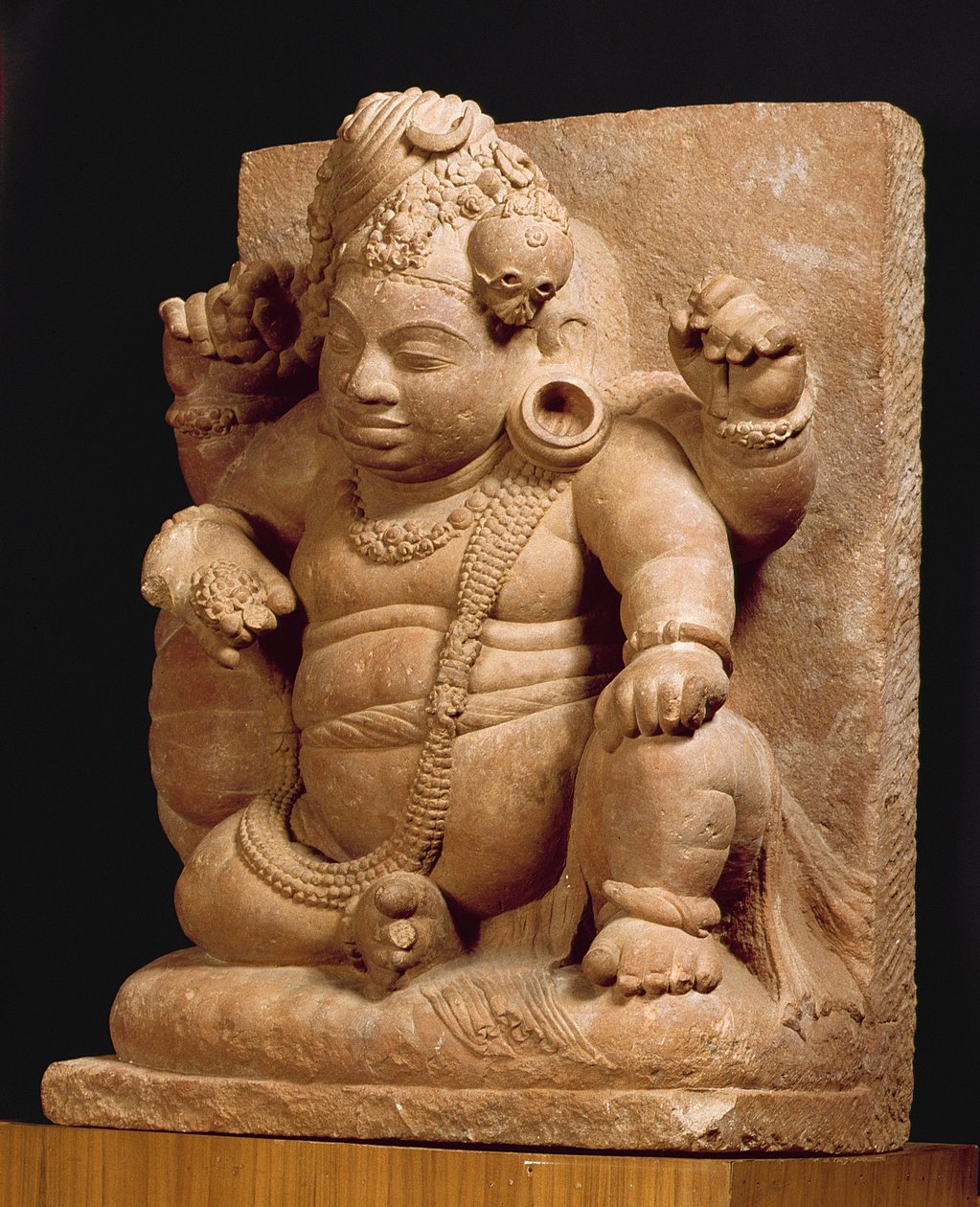 वामन के रूप में शिव की आकृति, मानसर महाराष्ट्र (लाल बलुआ पत्थर) द्वारा इंडियन स्कूल