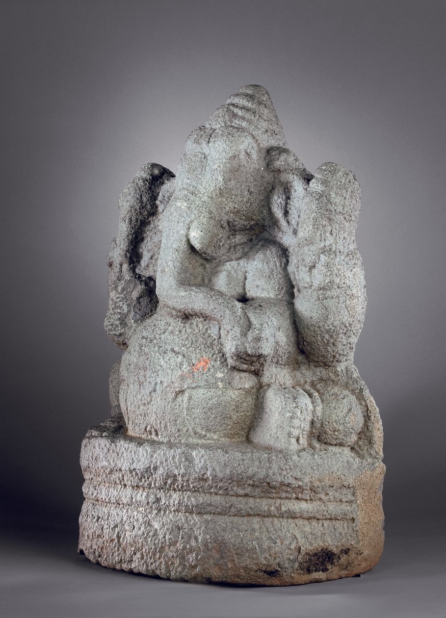गणेश, १२ वीं -१३ वीं शताब्दी (ग्रेनाइट) द्वारा इंडियन स्कूल