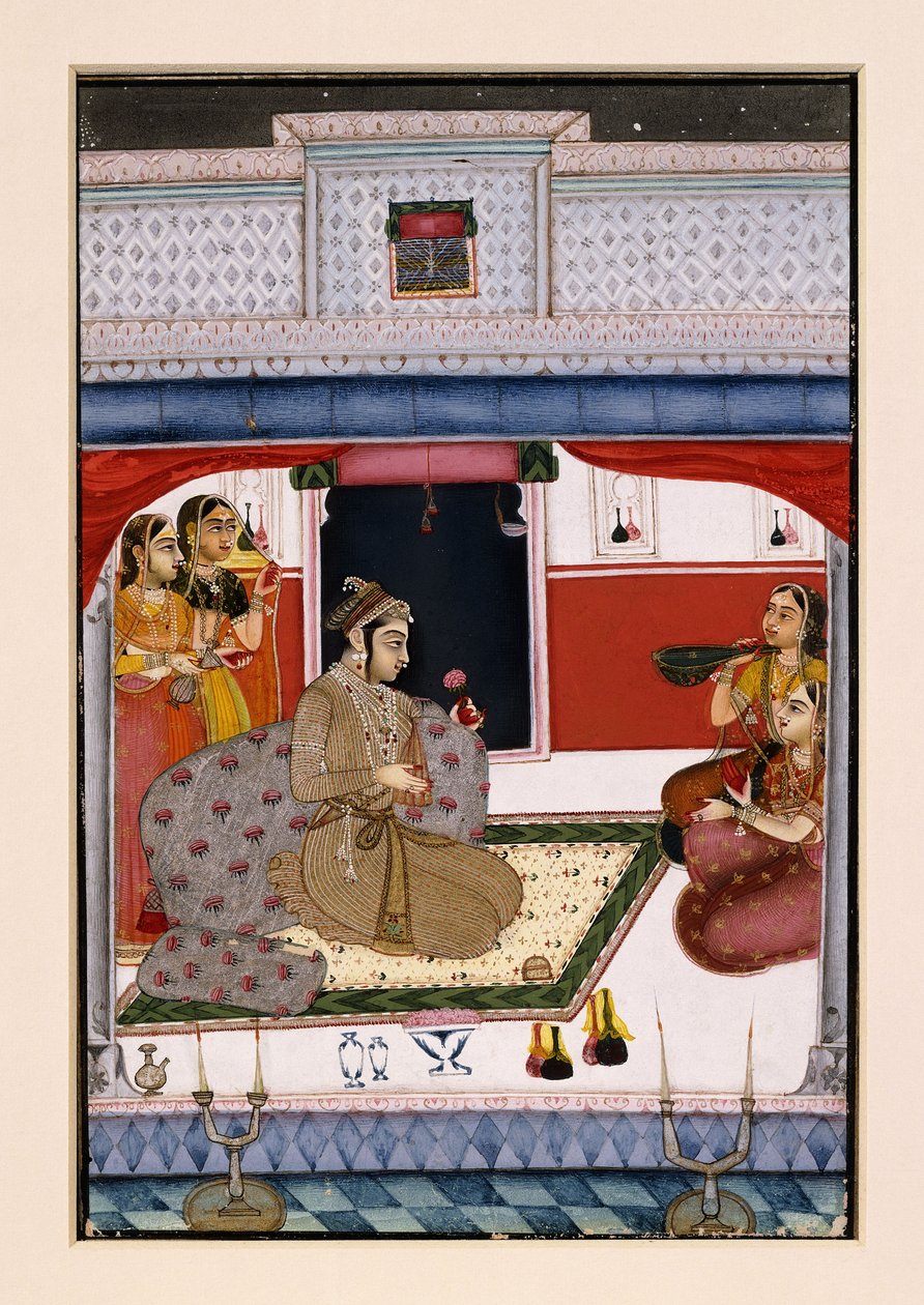 Hindola Ragini, c.1738 द्वारा इंडियन स्कूल