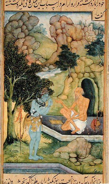 में। 05,f.304v ब्रिंगिसा और शिव द्वारा इंडियन स्कूल