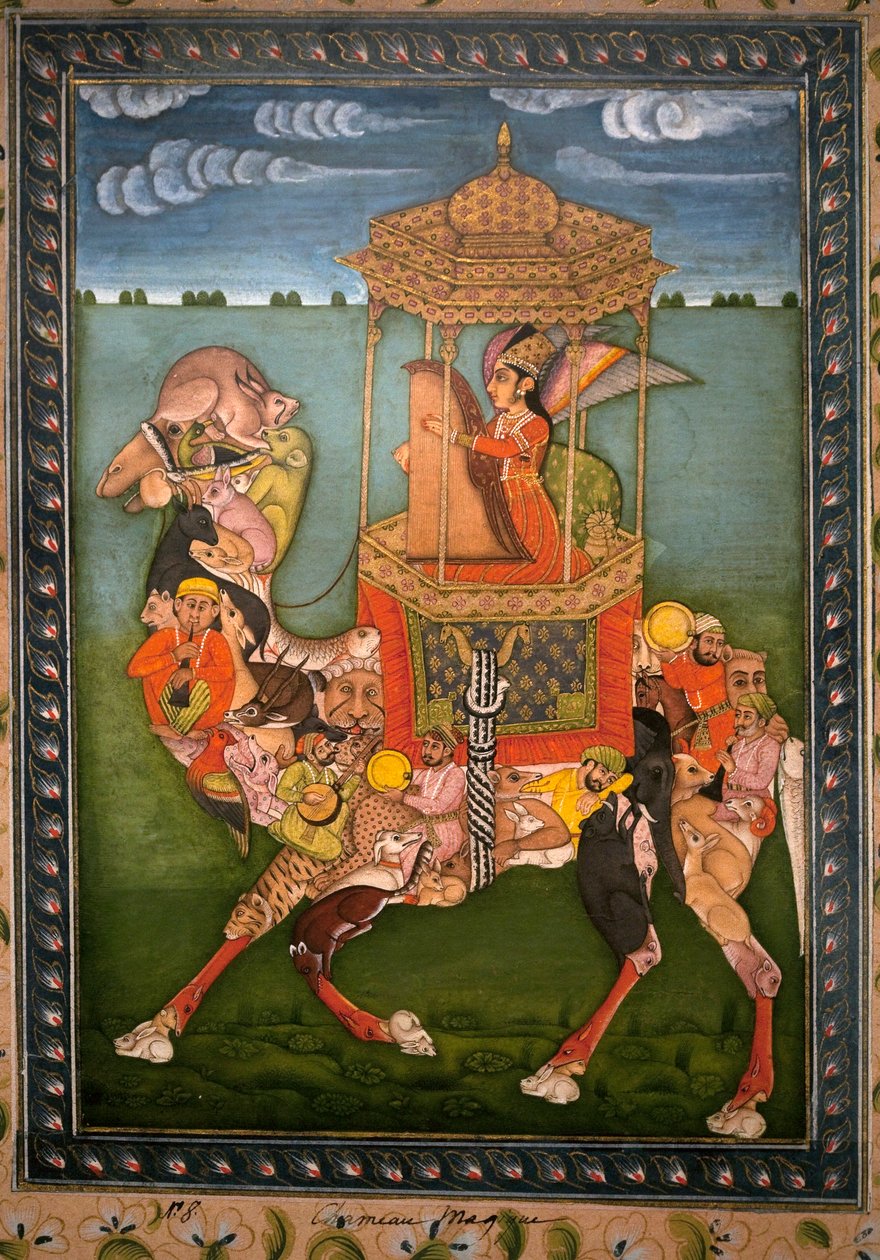 जादू ऊंट। चित्रित लघु, लगभग 1750, राजस्थान की कला और पहाड़ी (भारत)। कोरिया का राष्ट्रीय संग्रहालय, सियोल (दक्षिण कोरिया)। द्वारा इंडियन स्कूल
