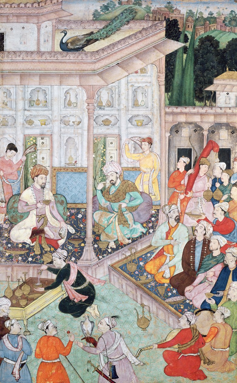 16 वीं -17 वीं शताब्दी में बाबर और बेदी अज़ ज़मान मिर्ज़ा के बीच मुलाकात द्वारा इंडियन स्कूल