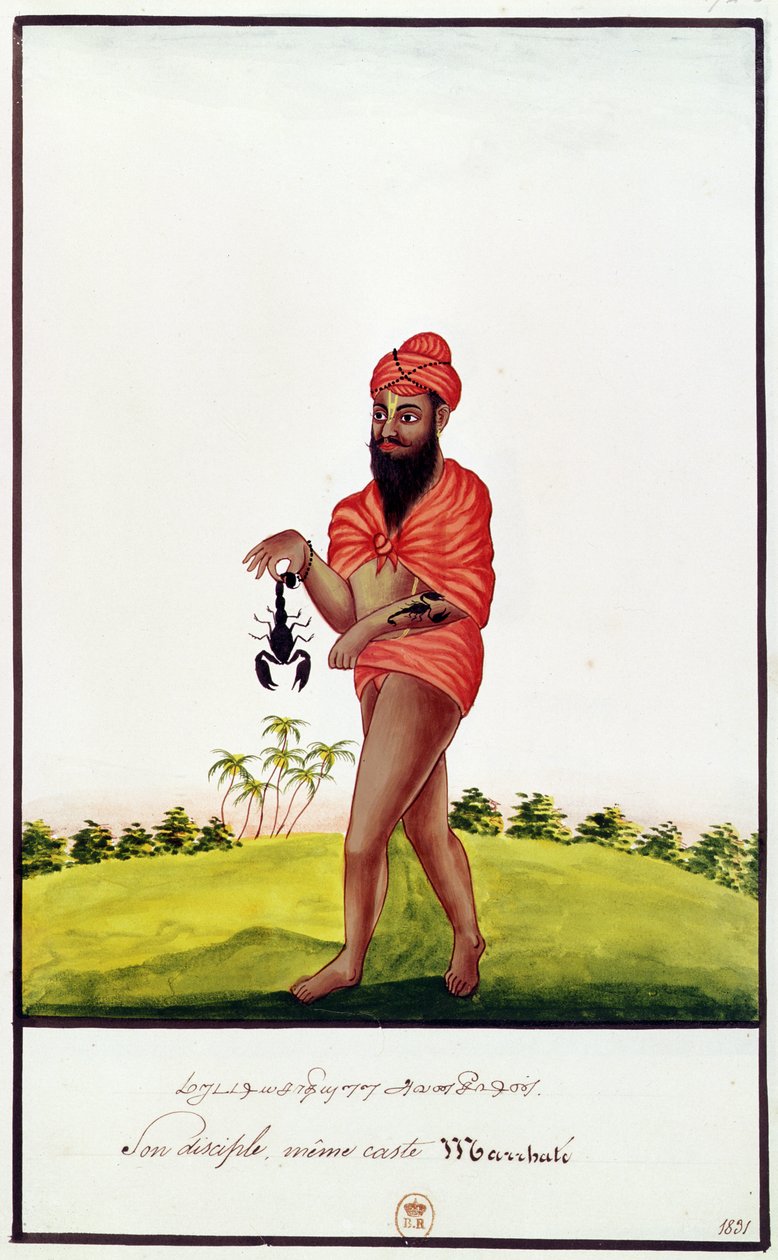 सुश्री इंडियन 743 बिच्छू के काटने के खिलाफ उपचार के विक्रेता, 1831 द्वारा इंडियन स्कूल