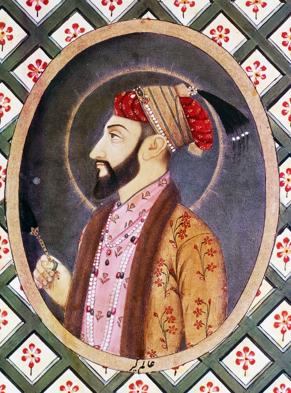 1658 से 1717 तक भारत के शासक आलमगीर I (1618-1707) के रूप में जाने जाने वाले मुगल सम्राट औरंगजेब का चित्र द्वारा इंडियन स्कूल