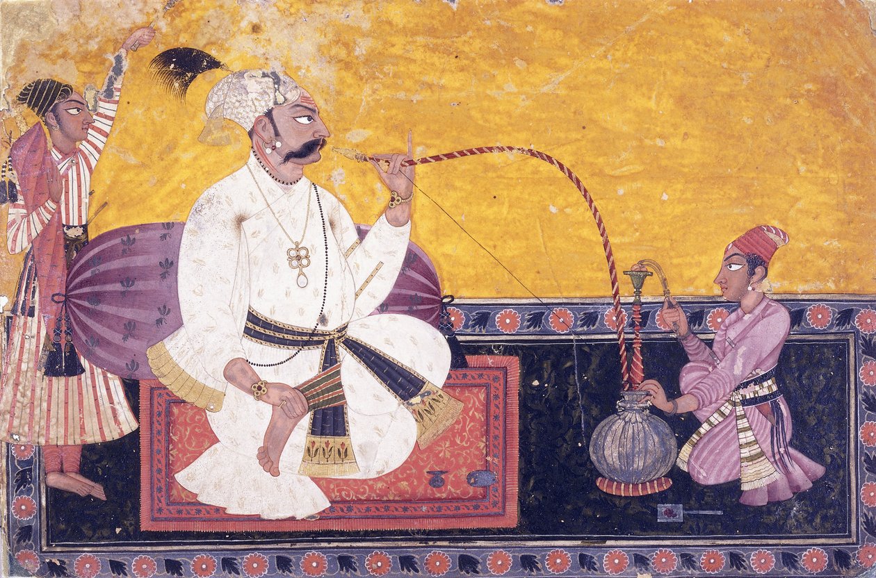 बसोहली के राजा कृपाल पाल का चित्रण, सी। 1690-1700 द्वारा इंडियन स्कूल