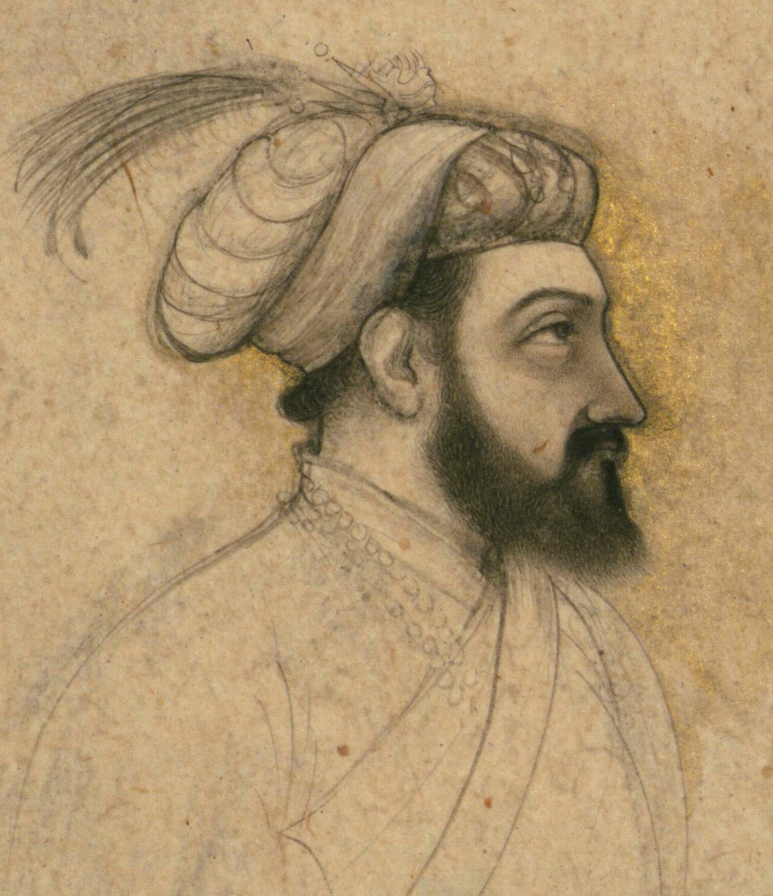 17 वीं शताब्दी के मध्य में शाहजहाँ का चित्र द्वारा इंडियन स्कूल