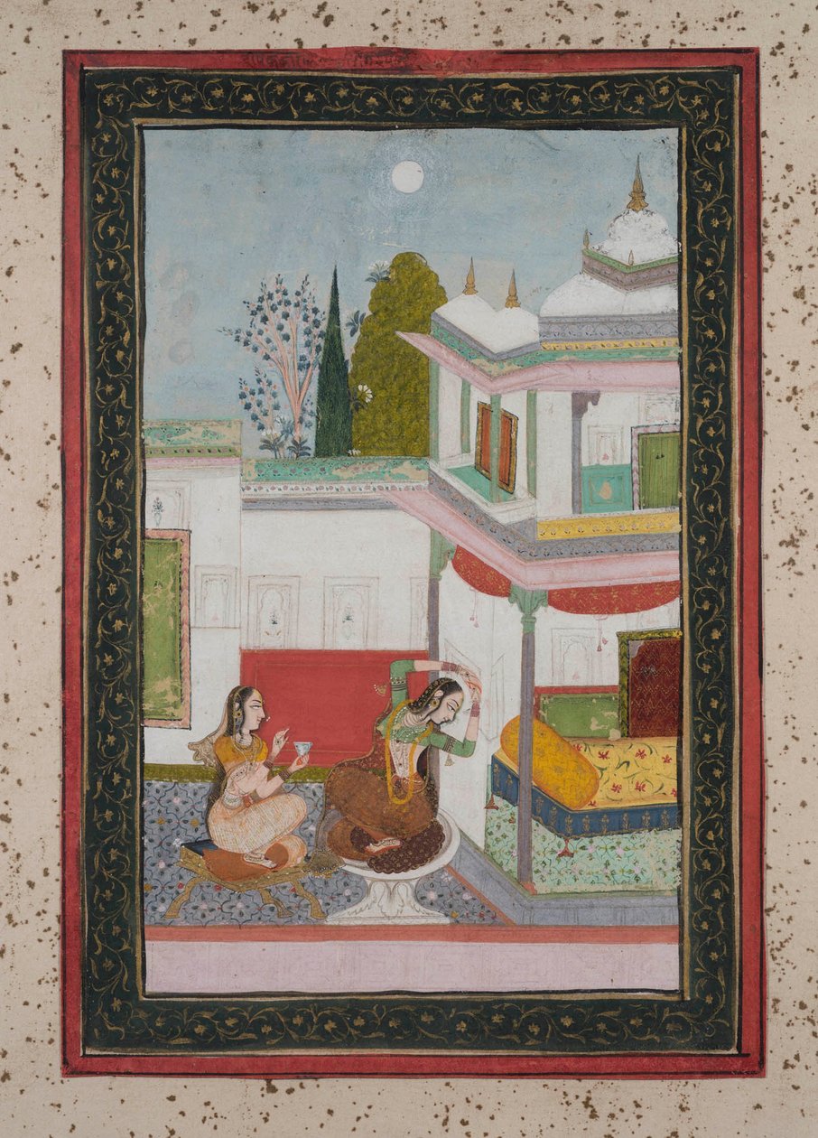 पूर्वा रागिनी, सी .1790 द्वारा इंडियन स्कूल