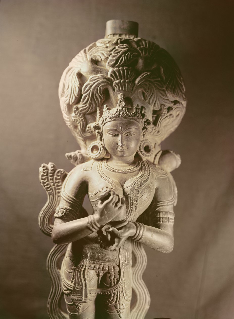 Statue of Ganga, Mahanad, Bengal, Sena Dynasty (1050-1202)  द्वारा इंडियन स्कूल