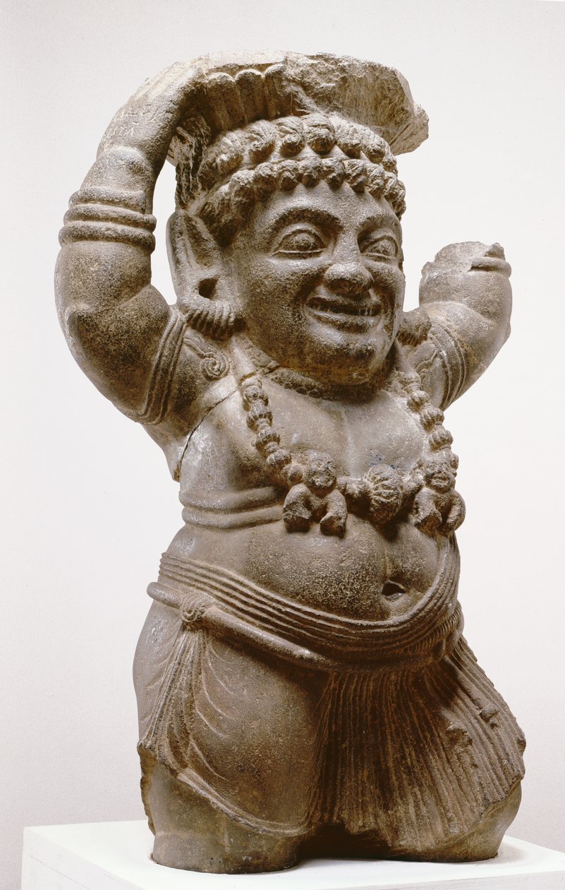 द्वारका यक्ष, पित्तलखोरा गुफाओं की गुफा ३ से, १०० ई.पू. (गैब्रोब) द्वारा इंडियन स्कूल