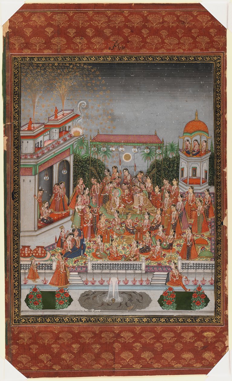 दारा शिकोह, 1875-1900 (कागज पर अपारदर्शी wc और सोना) द्वारा इंडियन स्कूल