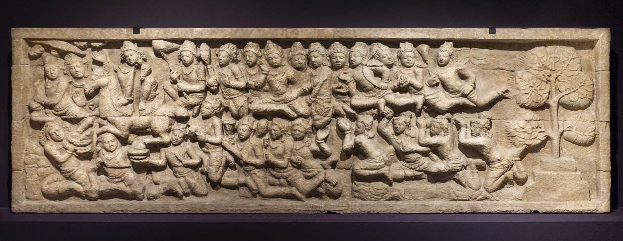 बड़ी शुरुआत। इंडोनेशिया, जावा, बोरोदुर। 19 वीं शताब्दी का अंत द्वारा इंडोनेशियाई