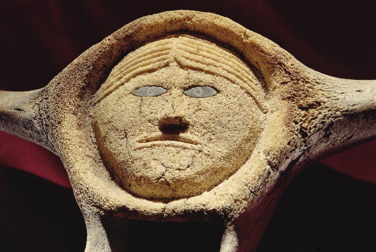 Janus Head, केप डोर्सेट (व्हेल कशेरुक) से (228680 भी देखें) द्वारा इनुइट स्कूल