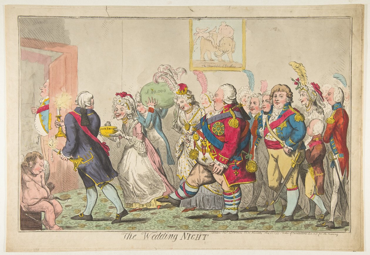 द वेडिंग नाइट, 20 मई, 1797। द्वारा इसहाक क्रूशांक