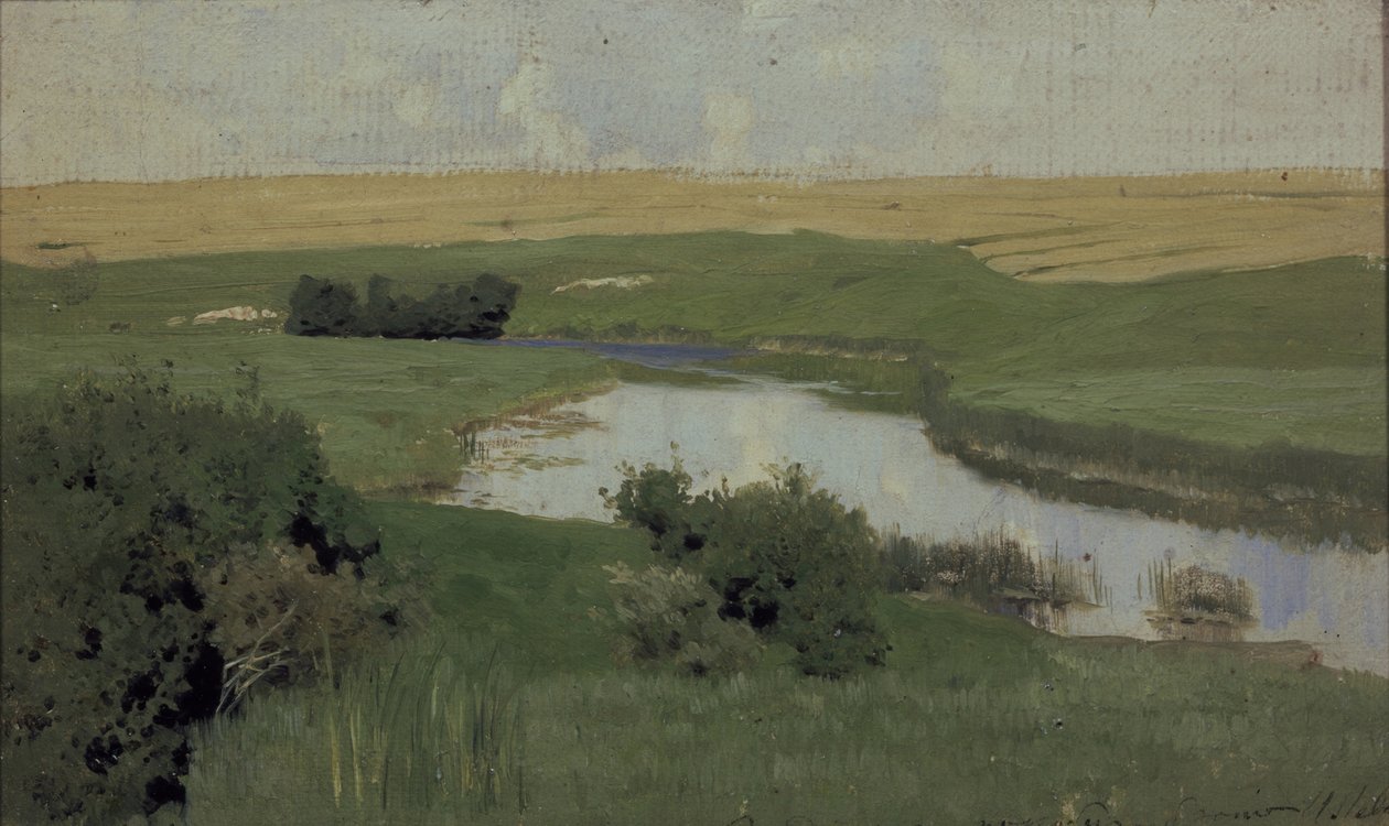 छोटी नदी इस्तरा, 1885-1886 द्वारा इसहाक इलिच लेविटन