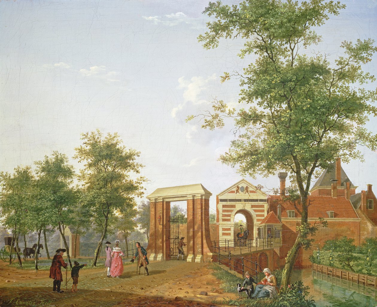 ज़ाइलपोर्ट, हार्लेम, 1780 का दृश्य द्वारा इसहाक औवाटर