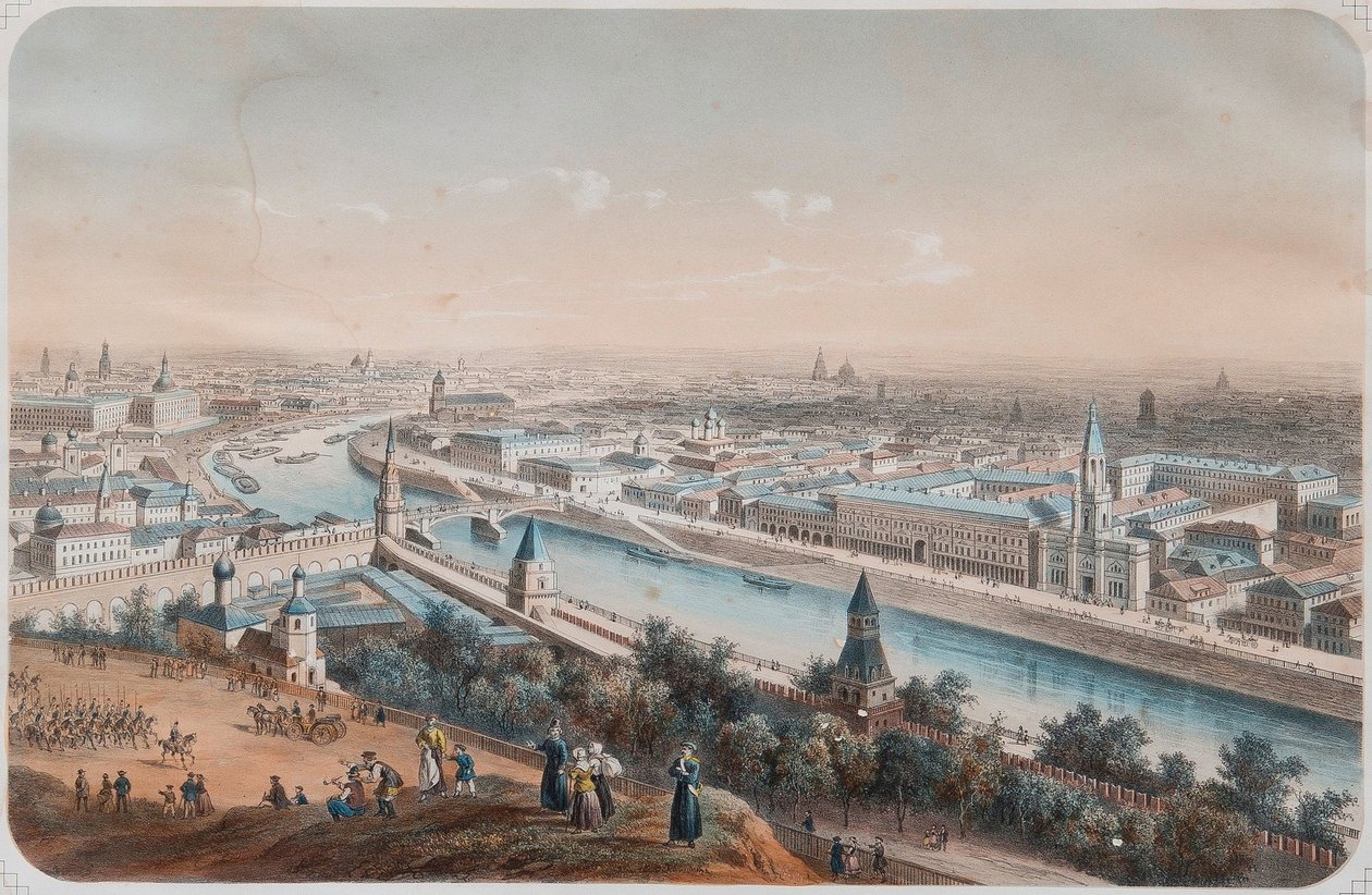 मॉस्को का विहंगम दृश्य, 1820 द्वारा इसिडोर लॉरेंट डेरॉय