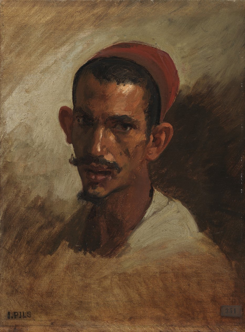 एक युवा अरब के प्रमुख के लिए अध्ययन, c.1860-62 द्वारा इसिडोर पिल्स