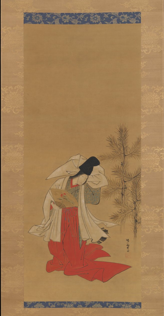 न्यू ईयर, 1764-88 के लिए सौजन्य-डांसर शिरोबोशी। द्वारा इसोडा कोरुसाई