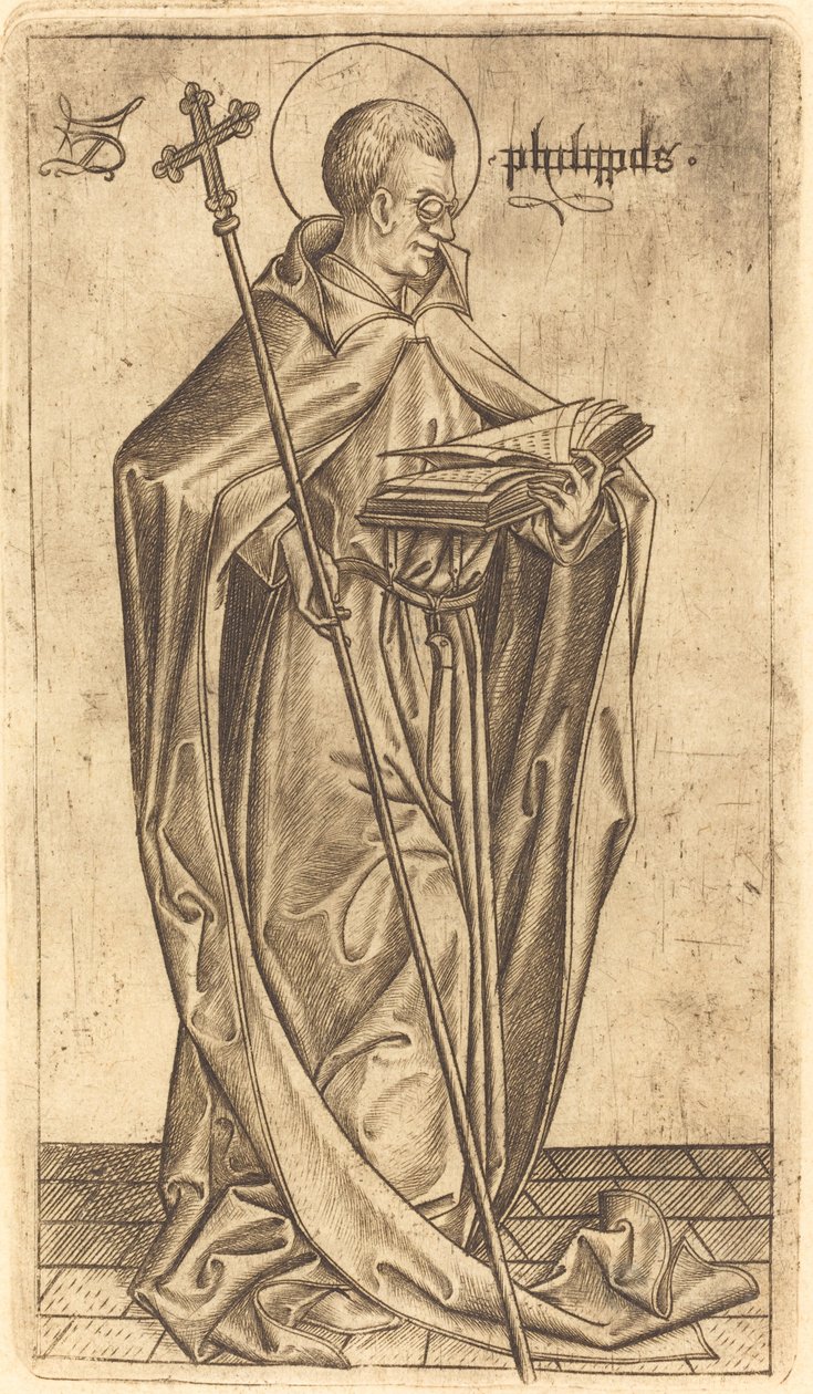 Saint Philip, c. 14701480.  द्वारा इजरायल वैन मैक्केनम