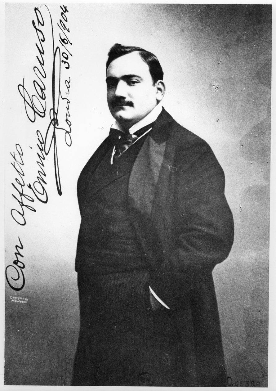 एनरिको कारुसो (1873-1921) 1904 द्वारा इतालवी फोटोग्राफर