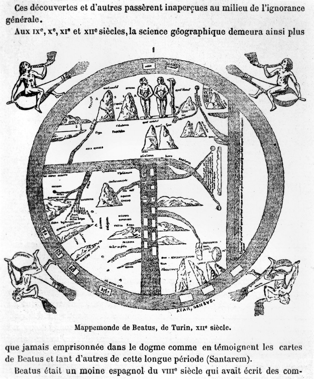 ट्यूरिन Mappamundi की मुबारक द्वारा इतालवी स्कूल