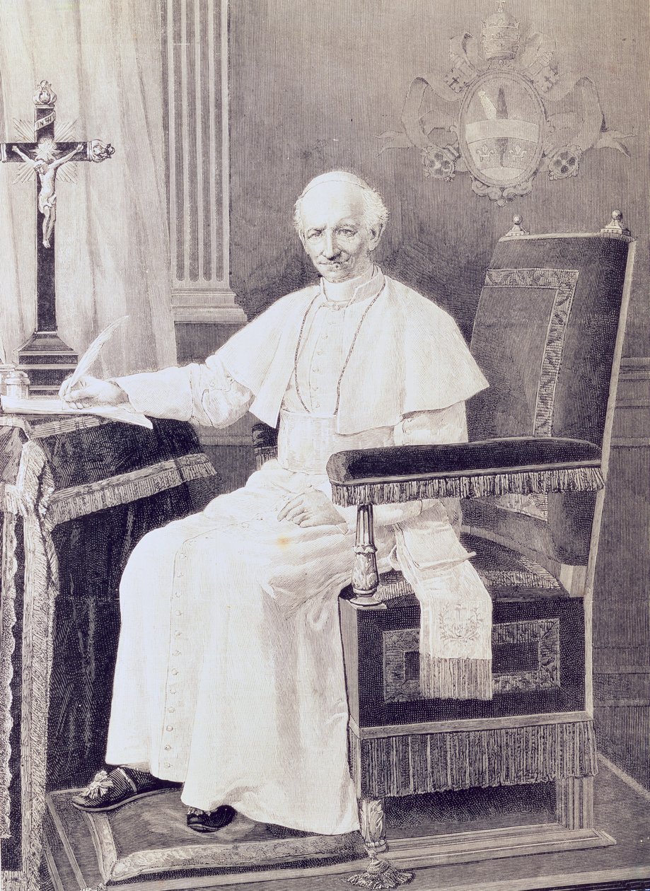 पोप लियो XIII का पोर्ट्रेट (1810-1903) द्वारा इतालवी स्कूल