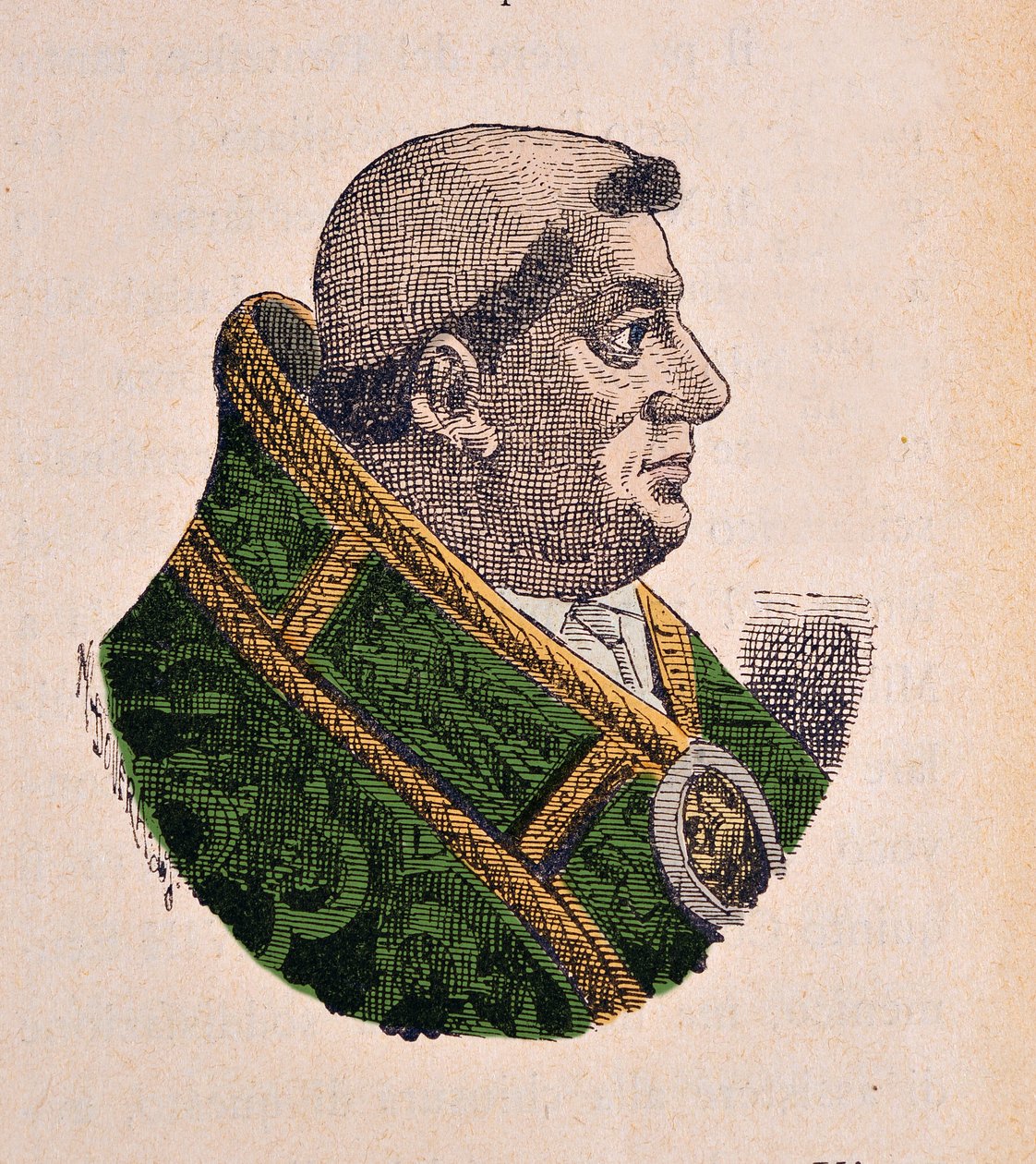 पोप जूल्स II (Giulio II Julius, 1503-1513), 1898 का चित्रण द्वारा इतालवी स्कूल